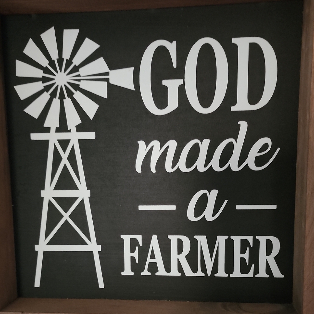 Rustic Black and White Wall Decor Sign